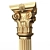 Elegant 3D Column Capital Model 3D model small image 2