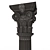 Elegant 3D Column Capital Model 3D model small image 6