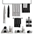 Bathroom Towel Set & Accessories 3D model small image 2