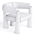 Sleek Achille Armchair Design 3D model small image 3