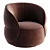 Stylish Clip Armchair from Ditre Italia 3D model small image 2