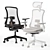 ErgoTech Metal Office Chairs 3D model small image 1