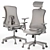 ErgoTech Metal Office Chairs 3D model small image 5