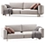 Carero Sofa | 260x98x87 cm 3D model small image 2