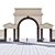 Park Entry Archway 3D model small image 5