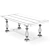 Tolix Metal Dining Set 3D model small image 6