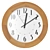 Troykatime Wall Clock Light Wood 3D model small image 1