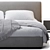 Modern Minimalist Powell Bed Set 3D model small image 6