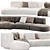 Modern JEFF Sofa Pedrali Design 3D model small image 3