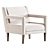 Stylish Madison Park Tyley Armchair 3D model small image 1