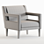 Stylish Madison Park Tyley Armchair 3D model small image 4