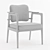 Modern Armchair Tanah Collection 3D model small image 3