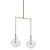 Modern Linear Chandelier Fixture 3D model small image 1