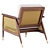 Vintage Nadia Caned Accent Chair 3D model small image 3