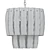 1960s Steel Glass Pendant Fixture 3D model small image 2