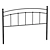 Abigail Queen Metal Headboard 3D model small image 1