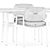  Modern Outdoor Dining Set: Yoko Cord Chair & Secret Garden Table 3D model small image 5