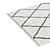 Berber Style Jiraya Rug White/Black 3D model small image 2