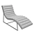 Bardot Stainless Steel Chaise Lounge 3D model small image 8