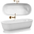 Luxury Moritz Stone Bath 1800mm 3D model small image 1