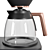 Café Glass Carafe Coffee Maker 3D model small image 6