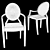 Transparent Louis Ghost Chair 2017 3D model small image 6