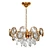 1960s Palwa Crystal Brass Chandelier 3D model small image 1