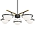 Modern Cap Chandelier 3D Model 3D model small image 1