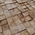 Geometric Wood Mosaic Panel 3D model small image 2