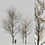 Winter Wonderland Trees Set 3D model small image 19