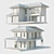 Modern Concrete-Plank House Project 3D model small image 8