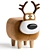 Adorable Deer Animal Stool 3D model small image 1