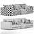 Modern Poliform Bristol Sofas Set 3D model small image 3