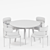 SYLVIE Chair Dining Set Collection 3D model small image 3