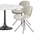 Modern Dining Set Furniture Collection 3D model small image 3