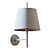 Elegant Metal Wall Sconce Fixture 3D model small image 3