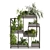 Modern Interior Vertical Plant Set 3D model small image 2