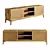 Solid Wood TV Stand Uno 3D model small image 1