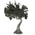 Gnarled Tree Sculpture 3D Model 3D model small image 2