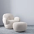 Modern Nana Love Armchair Set 3D model small image 2