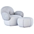 Modern Nana Love Armchair Set 3D model small image 6