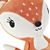 Cozy Orange Fox Soft Toy 3D model small image 3