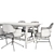 Flexform Eliseo Chairs Desco Table 3D model small image 3