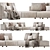 Atar Longhi Corner 2 Sofa 3D model small image 3