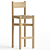 Vintage-inspired Nonna Bar Stool 3D model small image 1