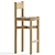 Vintage-inspired Nonna Bar Stool 3D model small image 2