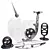 Modern Fitness Equipment with Accessories 3D model small image 5