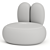 Modern Rabbit Armchair 3D Model 3D model small image 5