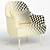 Stylish Daniette Armchair Set 3D model small image 6