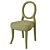 Elegance Stacked Oval Back Chair 3D model small image 1